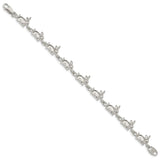 Sterling Silver Rabbits Bracelet-WBC-QA4-7