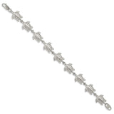 Sterling Silver Sea Turtles Bracelet-WBC-QA40-7