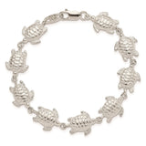 Sterling Silver Sea Turtles Bracelet-WBC-QA40-7