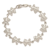 Sterling Silver Frogs Bracelet-WBC-QA54-7