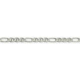 Sterling Silver 3.75mm Figaro Anchor Chain-WBC-QAF100-30