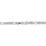 Sterling Silver 3.75mm Figaro Anchor Chain-WBC-QAF100-18