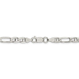 Sterling Silver 5.5mm Figaro Anchor Chain-WBC-QAF150-24