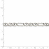 Sterling Silver 5.5mm Figaro Anchor Chain-WBC-QAF150-28