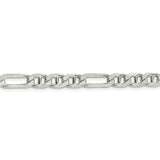 Sterling Silver 6.5mm Figaro Anchor Chain-WBC-QAF180-24