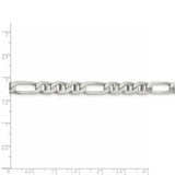 Sterling Silver 7.5mm Figaro Anchor Chain-WBC-QAF200-22