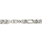 Sterling Silver 7.75mm Figaro Anchor Chain-WBC-QAF220-20