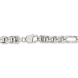 Sterling Silver 8.75mm Figaro Anchor Chain-WBC-QAF250-26