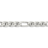 Sterling Silver 10.65mm Figaro Anchor Chain-WBC-QAF300-24