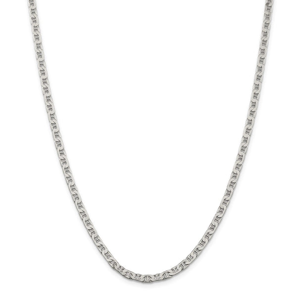 Sterling Silver 3.75mm Flat Anchor Chain-WBC-QAN100-18