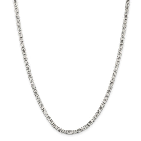 Sterling Silver 3.75mm Flat Anchor Chain-WBC-QAN100-28