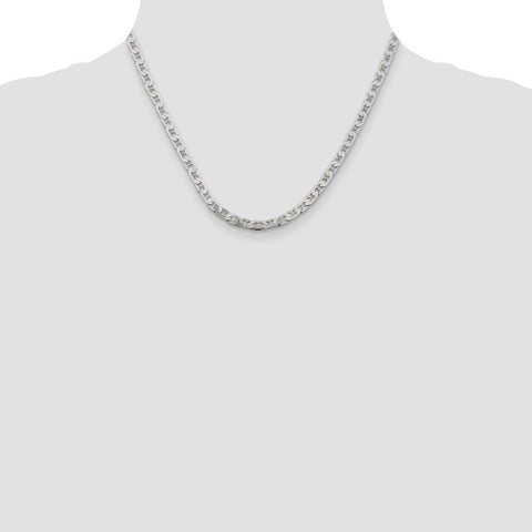 Sterling Silver 4.5mm Flat Anchor Chain-WBC-QAN120-18