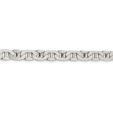 Sterling Silver 6.5mm Flat Anchor Chain-WBC-QAN180-22