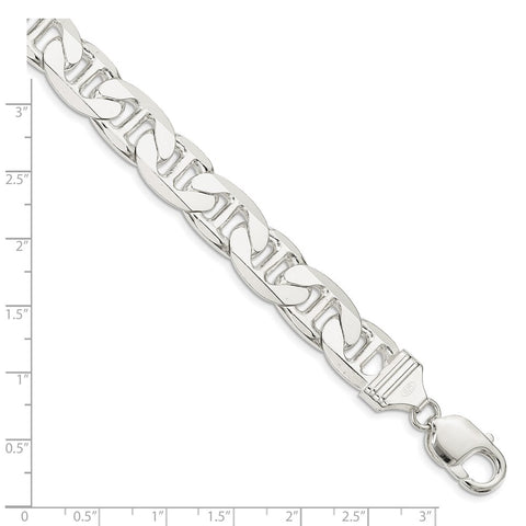 Sterling Silver 11.5mm Flat Anchor Chain-WBC-QAN300-22