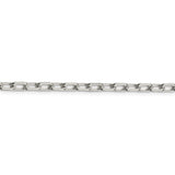 Sterling Silver 4.3mm Diamond-cut Long Link Cable Chain-WBC-QAR120-18