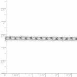 Sterling Silver 4.3mm Diamond-cut Long Link Cable Chain-WBC-QAR120-18