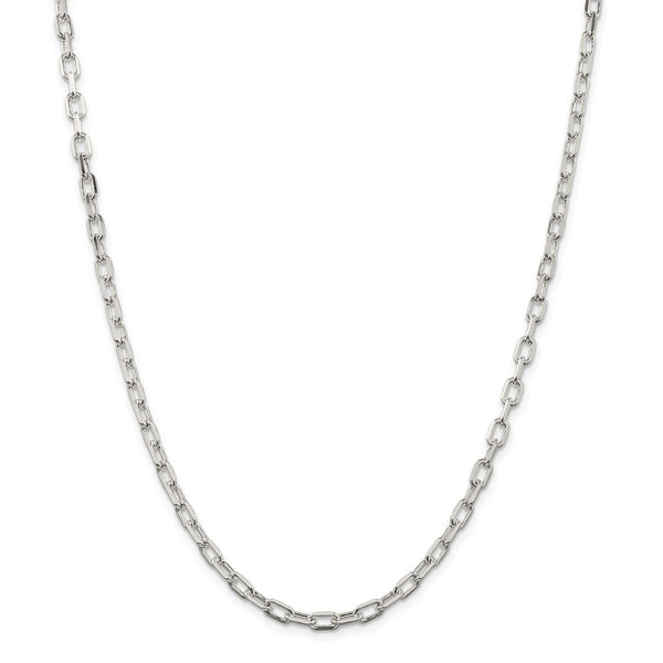 Sterling Silver 4.3mm Diamond-cut Long Link Cable Chain-WBC-QAR120-18