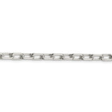 Sterling Silver 5.5mm Diamond-cut Long Link Cable Chain-WBC-QAR150-24