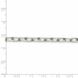 Sterling Silver 5.5mm Diamond-cut Long Link Cable Chain-WBC-QAR150-26