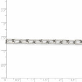 Sterling Silver 5.5mm Diamond-cut Long Link Cable Chain-WBC-QAR150-24