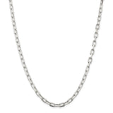 Sterling Silver 5.5mm Diamond-cut Long Link Cable Chain-WBC-QAR150-24
