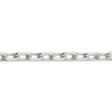 Sterling Silver 9mm Diamond-cut Long Link Cable Chain-WBC-QAR250-8