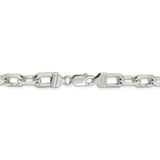 Sterling Silver 9mm Diamond-cut Long Link Cable Chain-WBC-QAR250-9