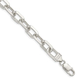 Sterling Silver 9mm Diamond-cut Long Link Cable Chain-WBC-QAR250-9