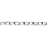 Sterling Silver 11.5mm Diamond-cut Long Link Cable Chain-WBC-QAR300-9