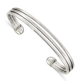 Sterling Silver Cuff Bangle-WBC-QB1303