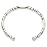 Sterling Silver Polished Cuff Bangle-WBC-QB1365