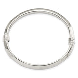 Sterling Silver Polished Hinged Bangle-WBC-QB1416