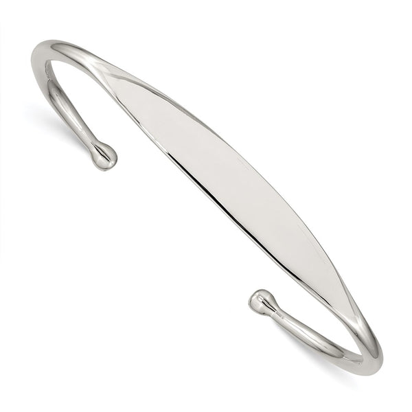 Sterling Silver Cuff Bangle-WBC-QB269