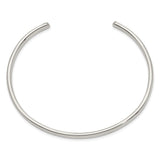 Sterling Silver 4mm Cuff Bangle-WBC-QB311