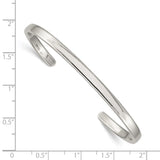 Sterling Silver 4mm Cuff Bangle-WBC-QB311