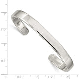 Sterling Silver 7mm Cuff Bangle-WBC-QB312