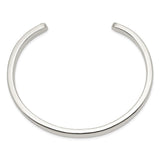 Sterling Silver 5mm Cuff Bangle-WBC-QB313