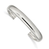 Sterling Silver 9mm Cuff Bangle-WBC-QB319