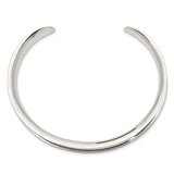 Sterling Silver 8.5mm Cuff Bangle-WBC-QB323