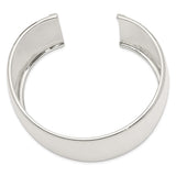 Sterling Silver 40mm Cuff Bangle Bracelet-WBC-QB340