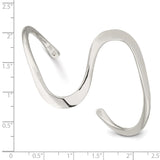 Sterling Silver Fancy Cuff Bangle Bracelet-WBC-QB361