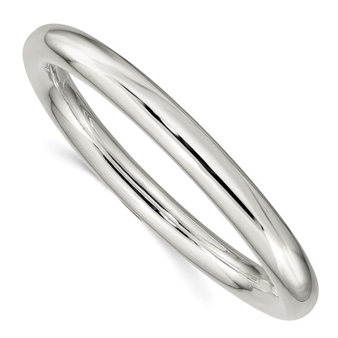 Sterling Silver 8mm Slip-on Tube Bangle-WBC-QB431