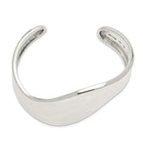 Sterling Silver Wave Cuff Bangle-WBC-QB503