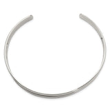 Sterling Silver Polished Cuff Bangle-WBC-QB519