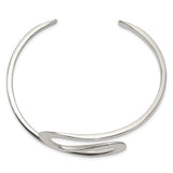 Sterling Silver Abstract Cuff Bangle-WBC-QB528