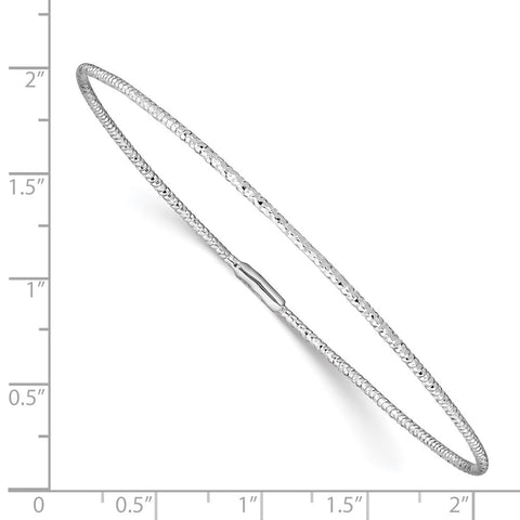 Sterling Silver 1.25 mm Diamond Cut Bangle-WBC-QB680