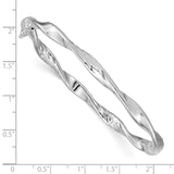 Sterling Silver 5.00mm Polished Twisted Hinged Bangle-WBC-QB685