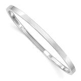 Sterling Silver Rhod. Plated Polished Slip-on Child's Bangle-WBC-QB855