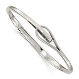 Sterling Silver Interlocking Slip-on Bangle-WBC-QB913