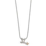 Sterling Silver & 12K Frog Slide Necklace-WBC-QBH146-20